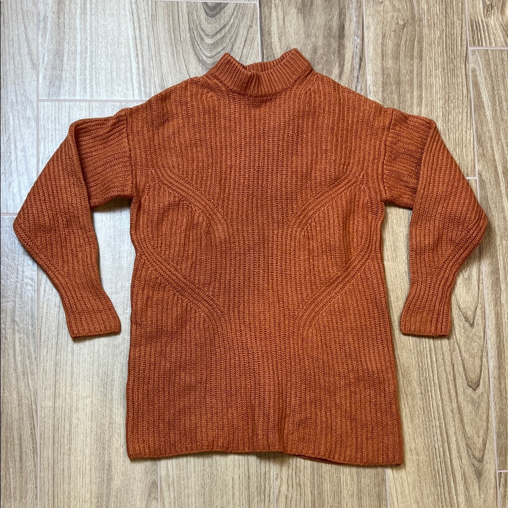 Aritzia Wilfred Merino Wool Mock Neck Sweater Dress